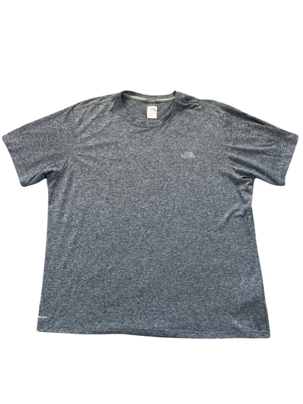 The North Face Men’s Short-Sleeve VaporWick Heathered Gray Crew Tee - Size XL